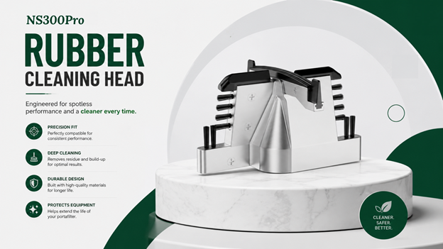 NS300Pro Curved-Bottom Cleaning Head: For E61 & Rocket Baskets