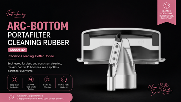 Arc-Bottom Portafilter Cleaner Rubber Insert Model 02