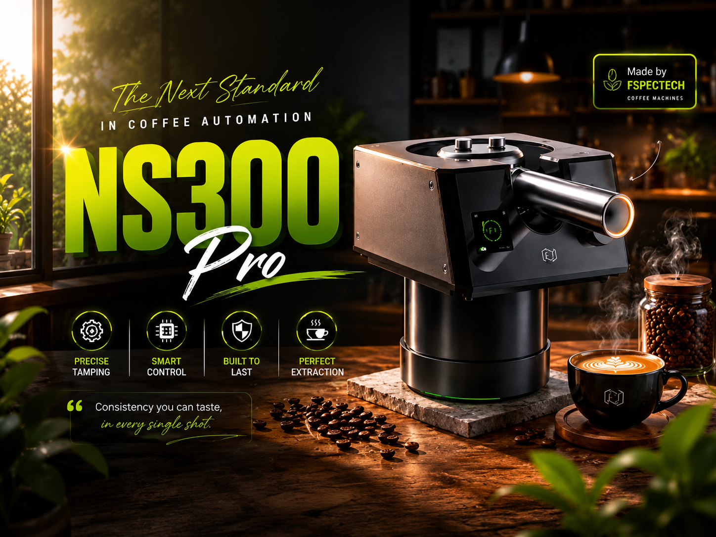 Cleaner Portafilters. Better Espresso. NS300Pro Delivers.