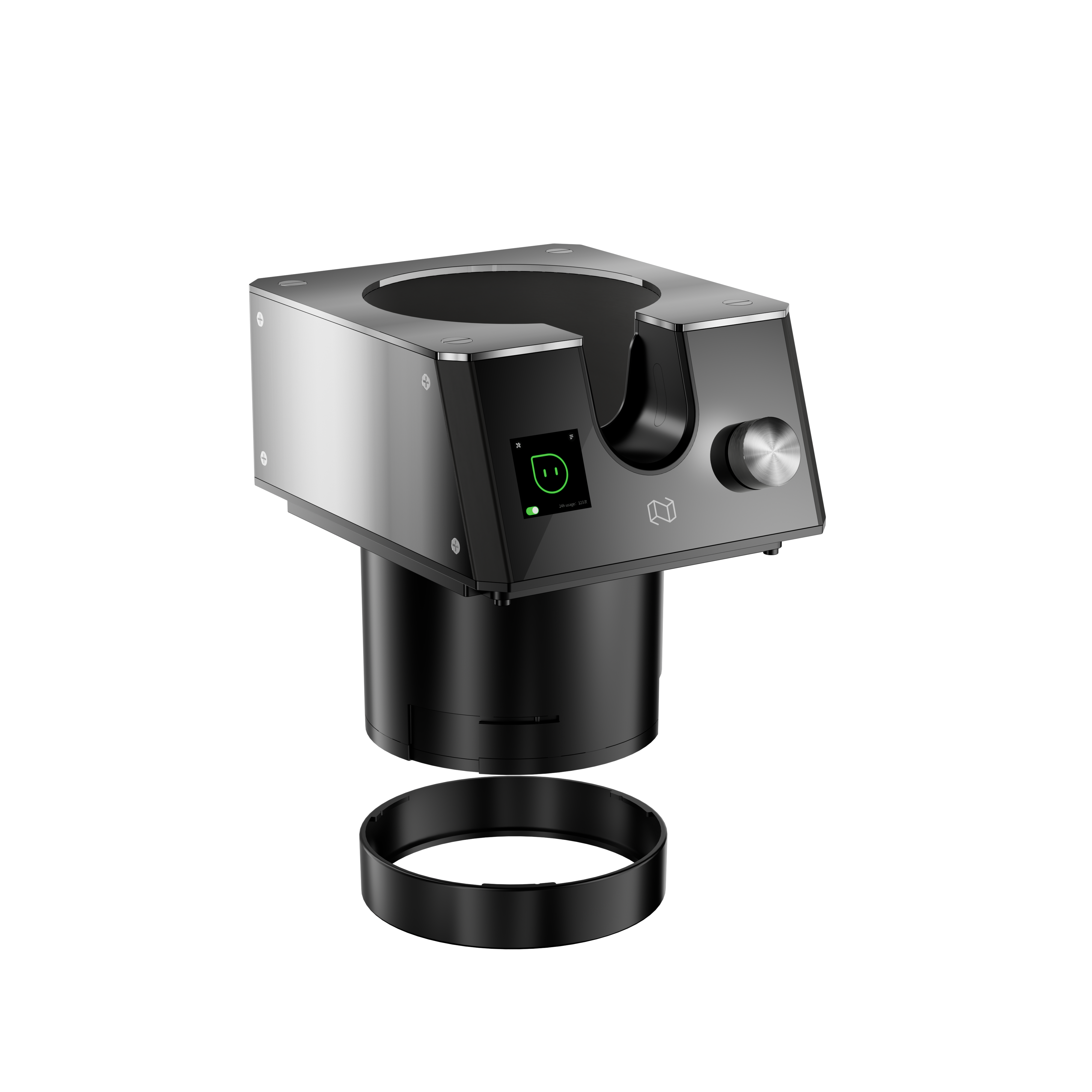 Locking Ring for coffee grounds disposal bag