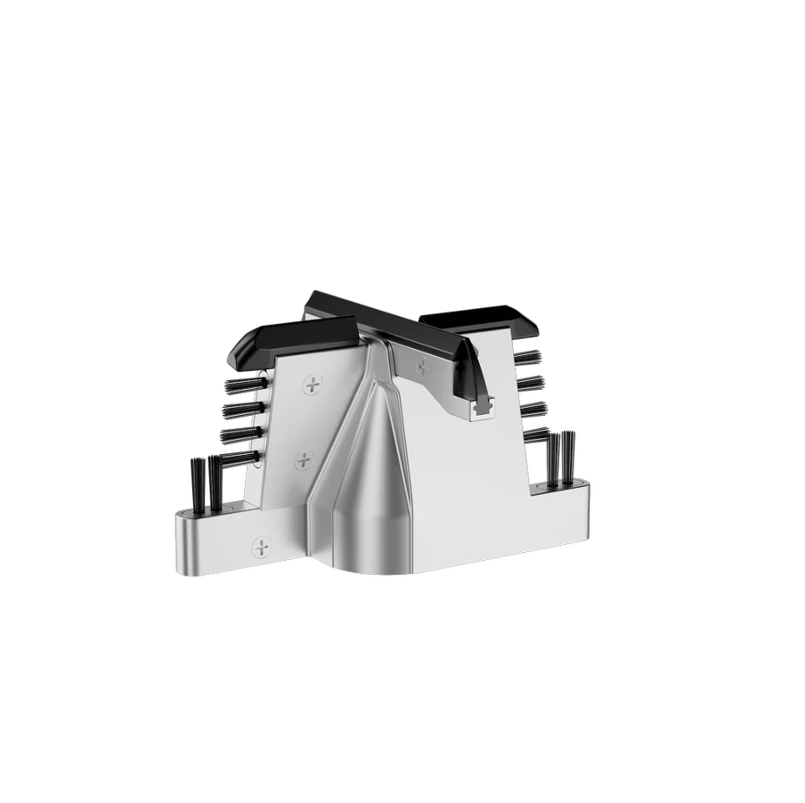 Angled-Wall Soft Rubber Cleaning Head – Double shot Flat-Bottom 58mm Portafilter